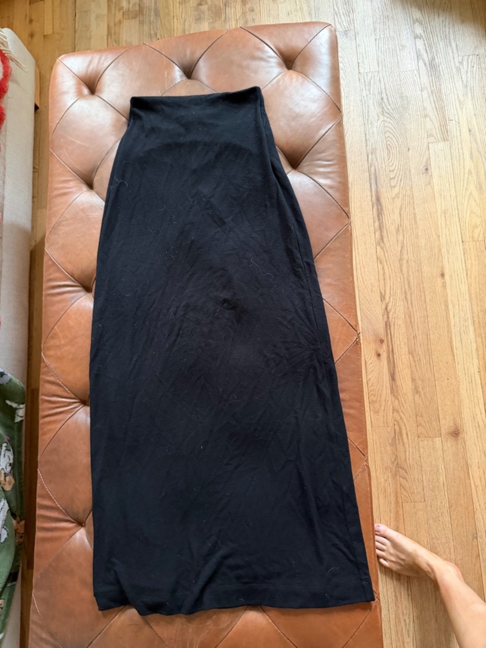 Leset knit Black Maxi Skirt - Women